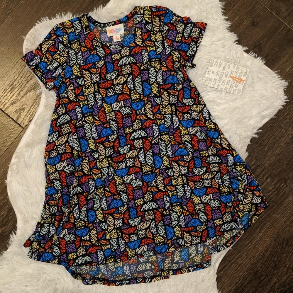 LuLaRoe Scarlett, kids dress, size 4